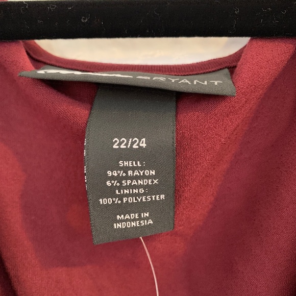 Lane Bryant Dress 22/24 NEW Maroon Red Sequins Cowl Neck Stretchy Sparkly Party - Picture 4 of 11